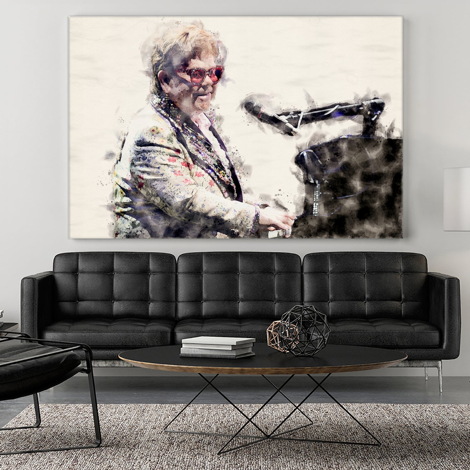 Elton john by miguel angel romero franco on GIANT ART - gray photo manipulation