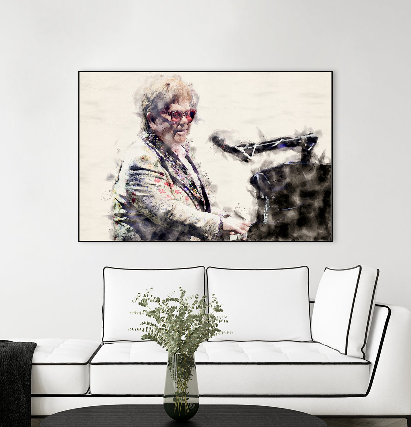 Elton john by miguel angel romero franco on GIANT ART - gray photo manipulation