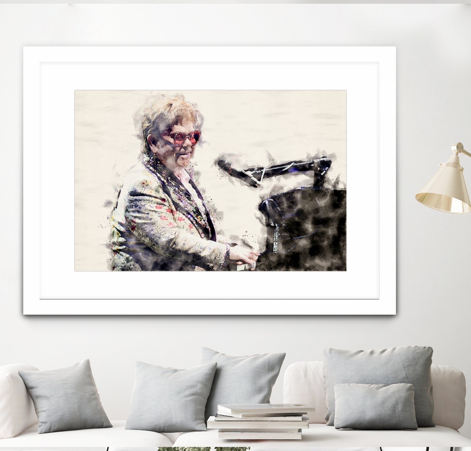 Elton john by miguel angel romero franco on GIANT ART - gray photo manipulation