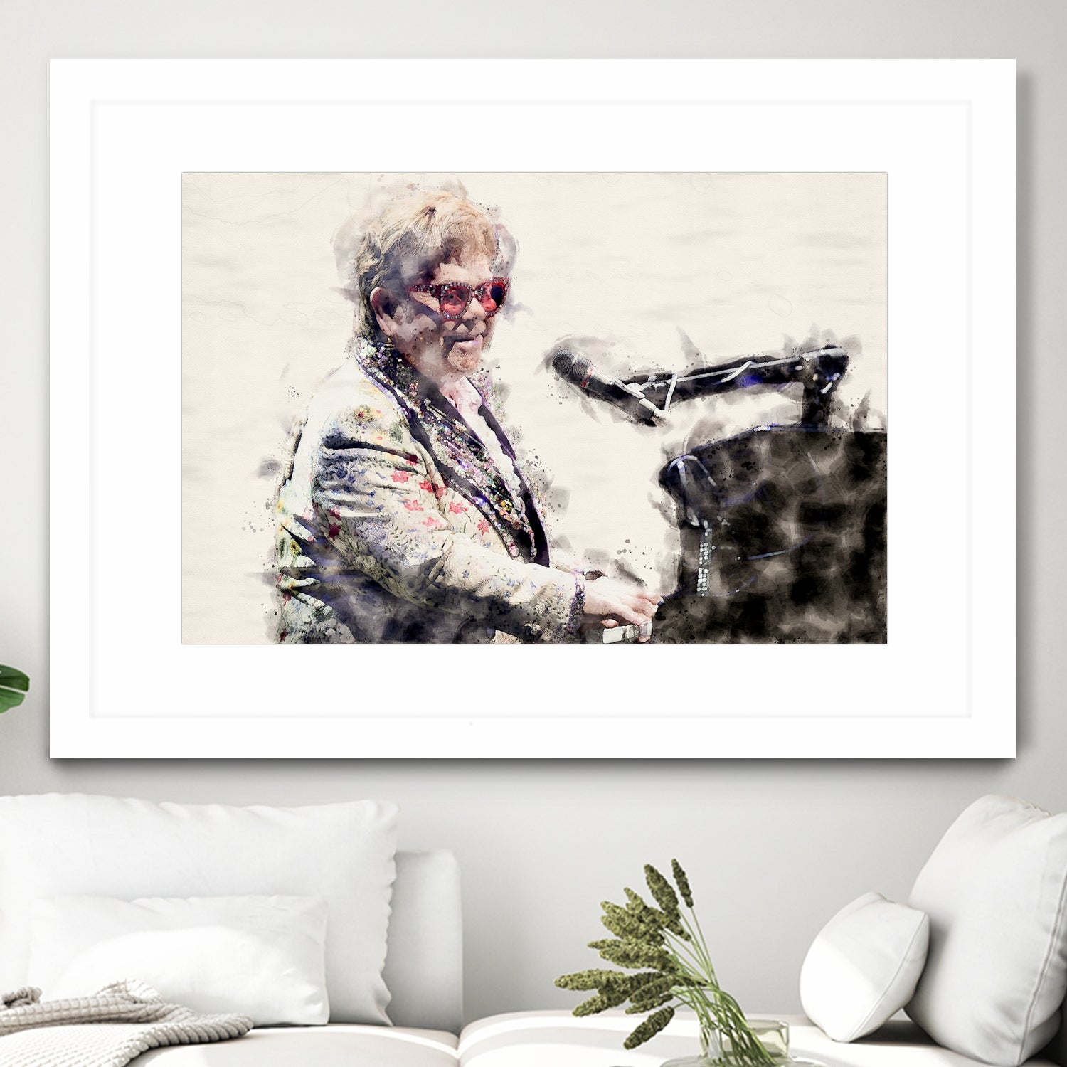 Elton john by miguel angel romero franco on GIANT ART - gray photo manipulation