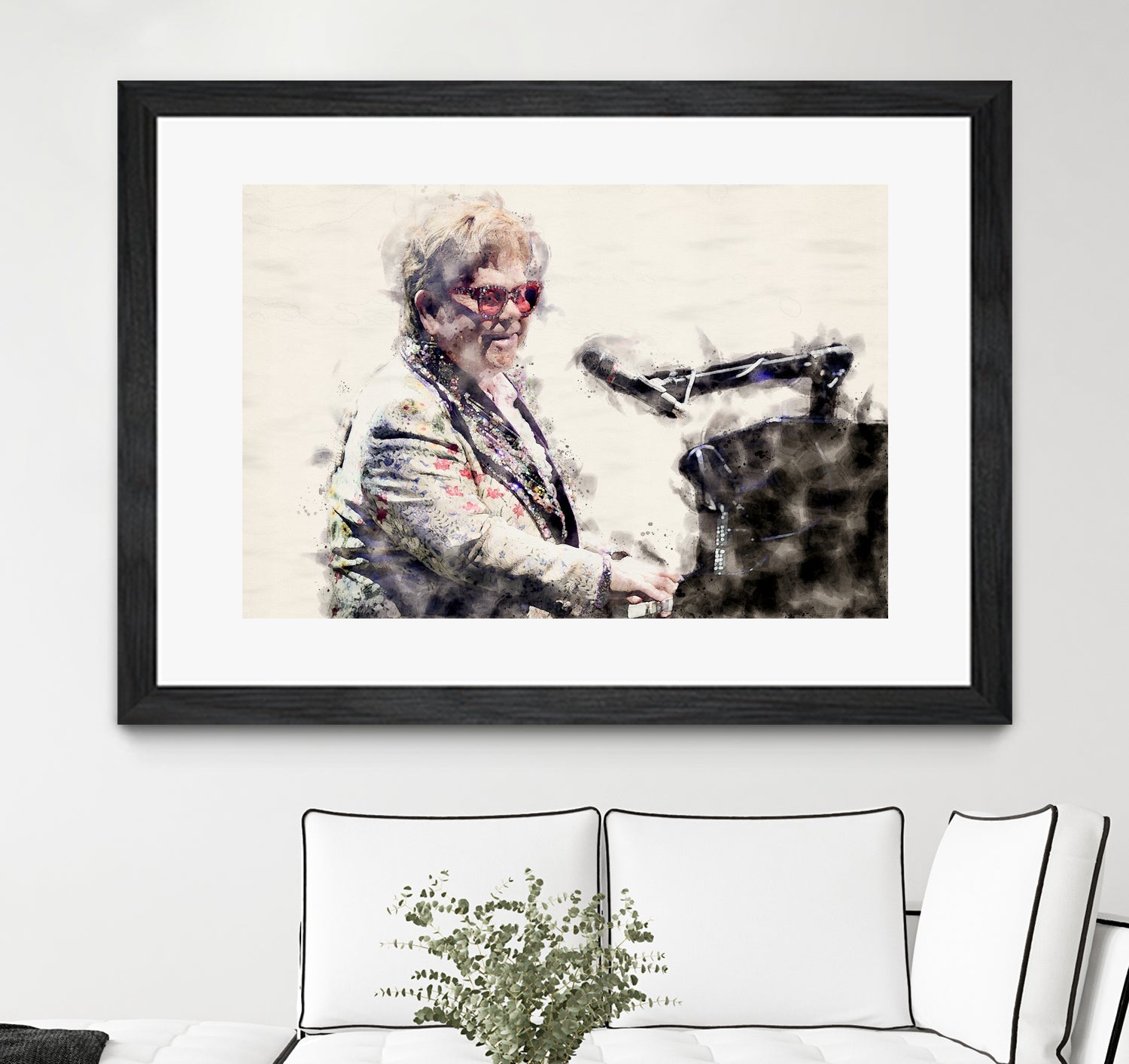 Elton john by miguel angel romero franco on GIANT ART - gray photo manipulation