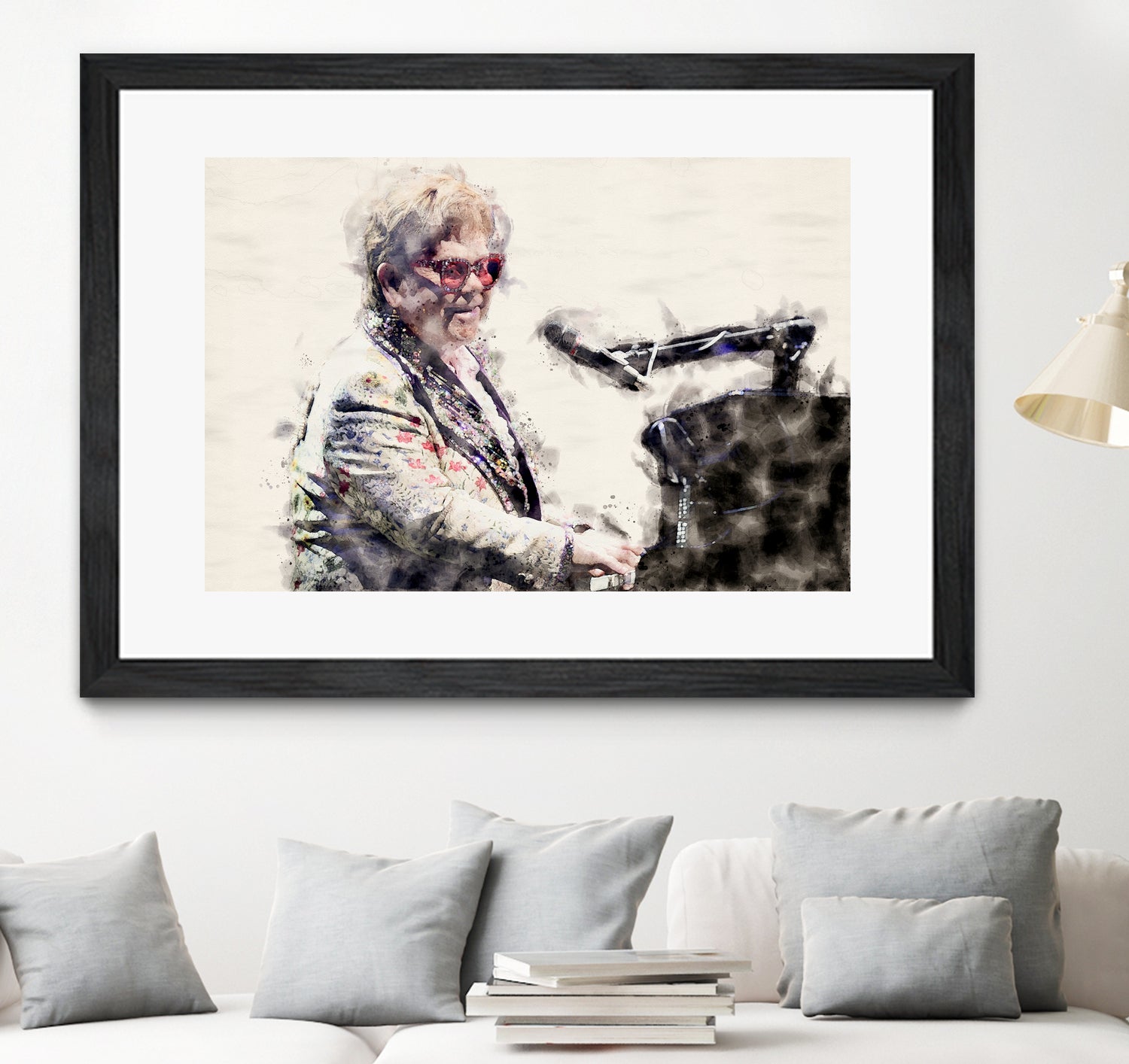 Elton john by miguel angel romero franco on GIANT ART - gray photo manipulation