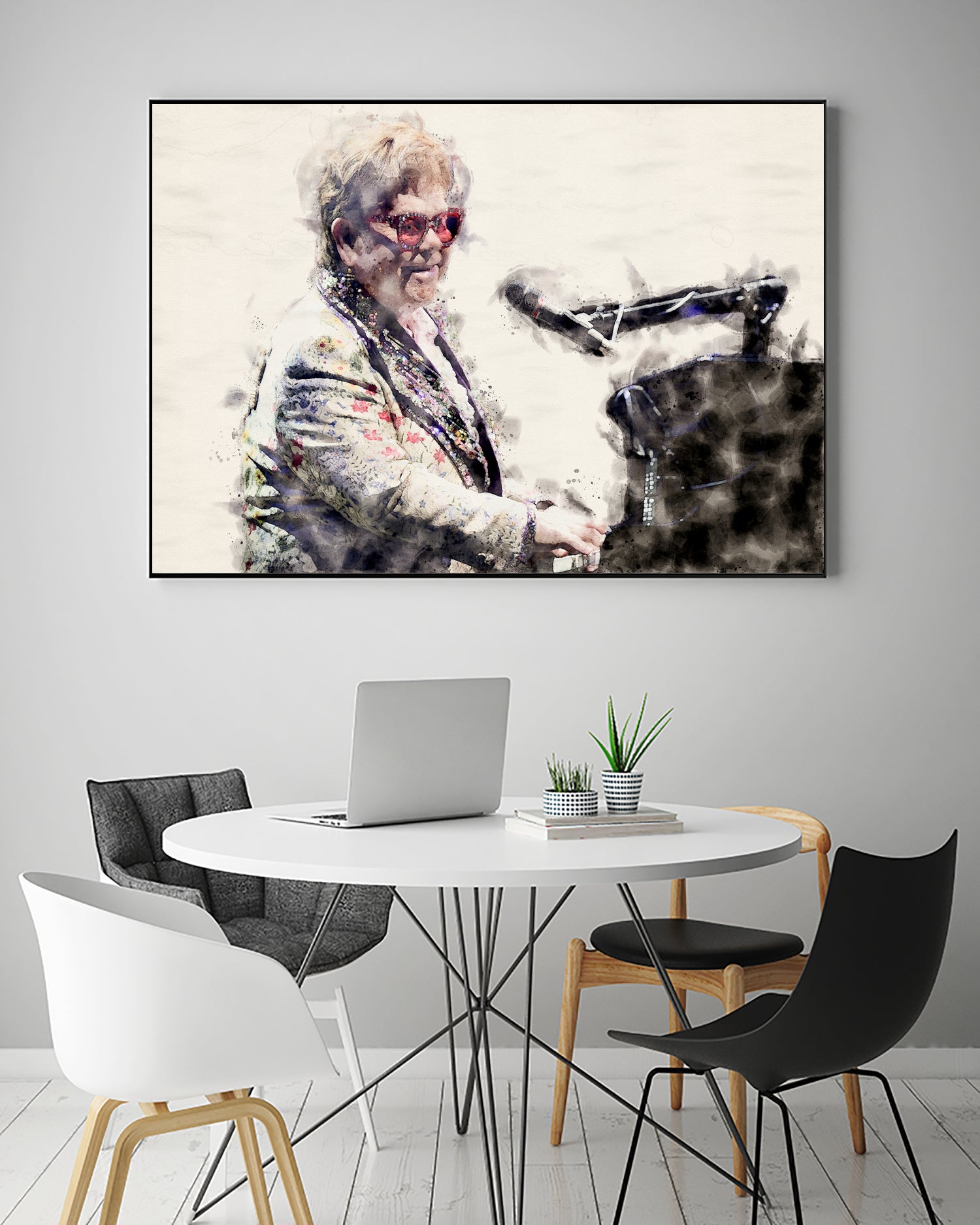 Elton john by miguel angel romero franco on GIANT ART - gray photo manipulation