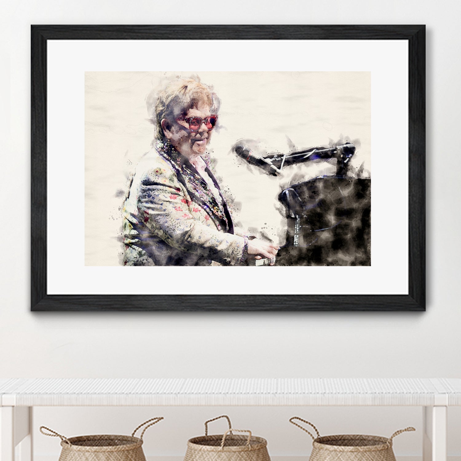 Elton john by miguel angel romero franco on GIANT ART - gray photo manipulation