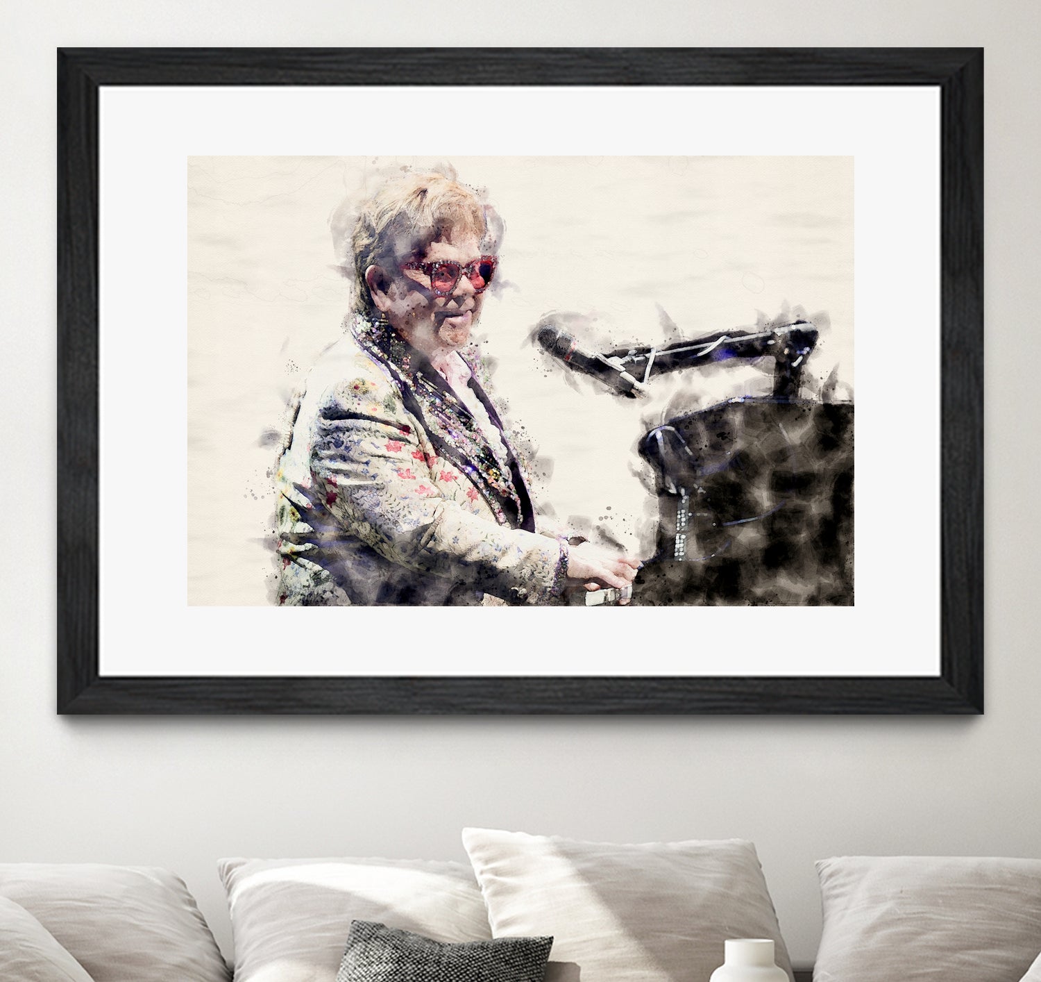 Elton john by miguel angel romero franco on GIANT ART - gray photo manipulation