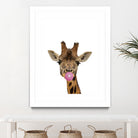 giraffe with bubble gum by miguel angel romero franco on GIANT ART - yellow photo manipulation