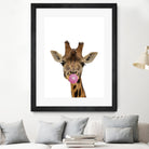 giraffe with bubble gum by miguel angel romero franco on GIANT ART - yellow photo manipulation