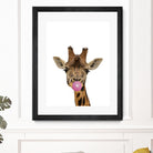 giraffe with bubble gum by miguel angel romero franco on GIANT ART - yellow photo manipulation