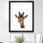 giraffe with bubble gum by miguel angel romero franco on GIANT ART - yellow photo manipulation