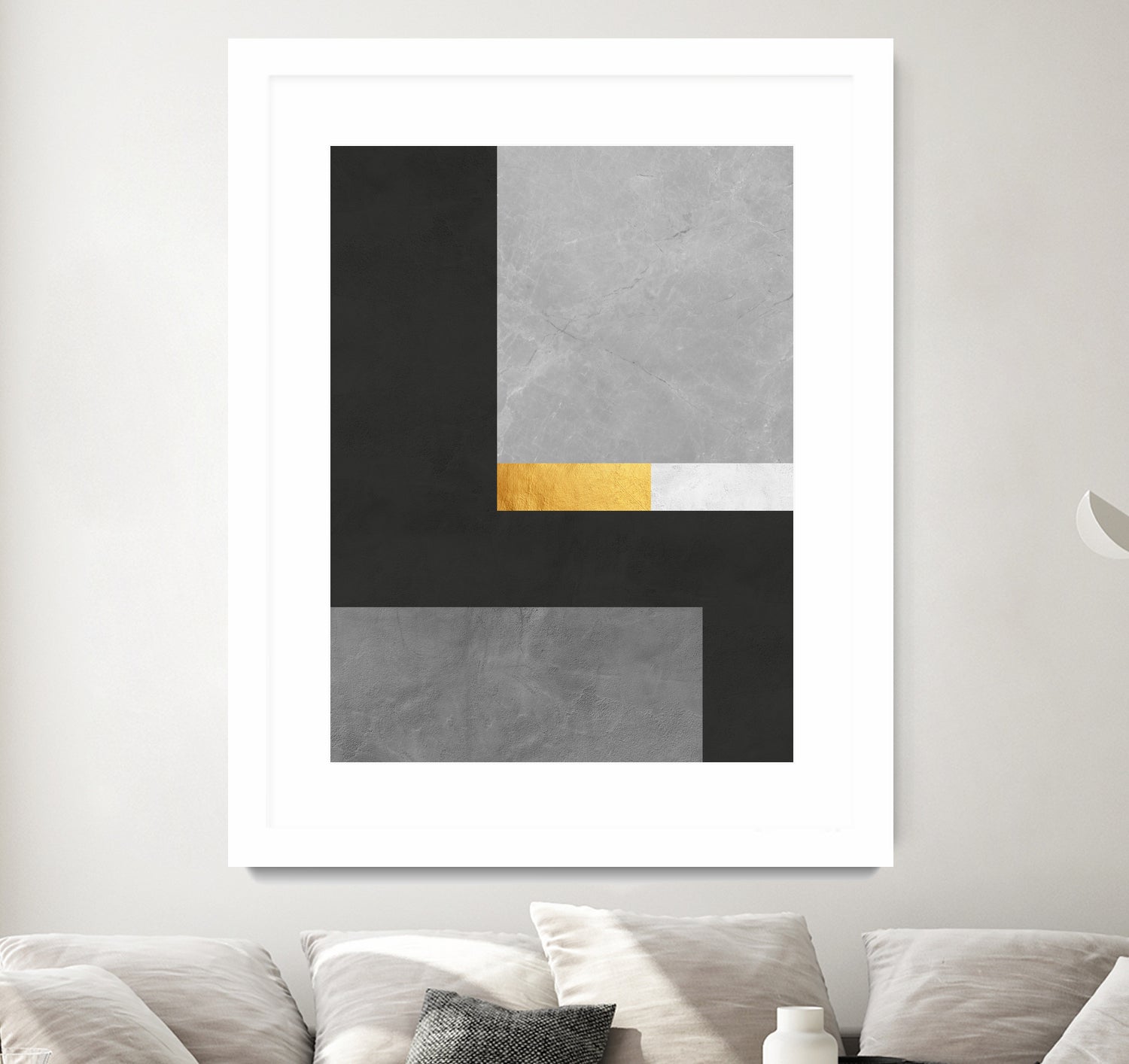 Concrete geometry 08 by Vitor Costa on GIANT ART - gray digital painting