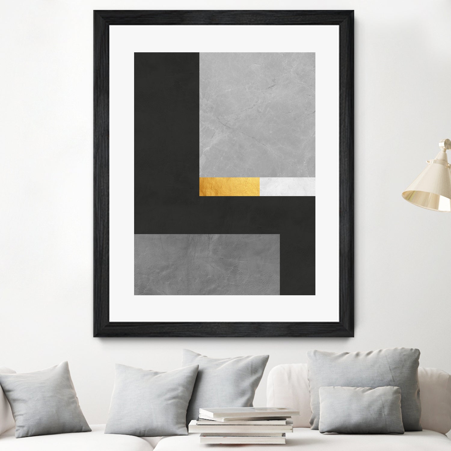 Concrete geometry 08 by Vitor Costa on GIANT ART - gray digital painting