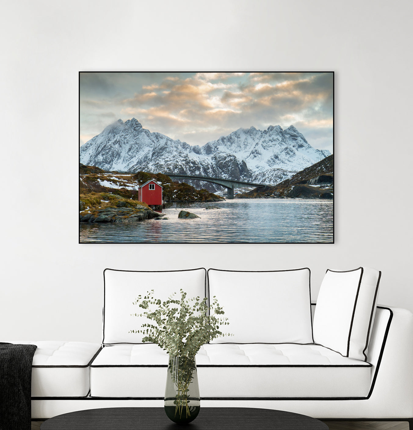 Lofoten Winter by Dominika Aniola on GIANT ART - blue photo illustration