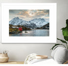 Lofoten Winter by Dominika Aniola on GIANT ART - blue photo illustration