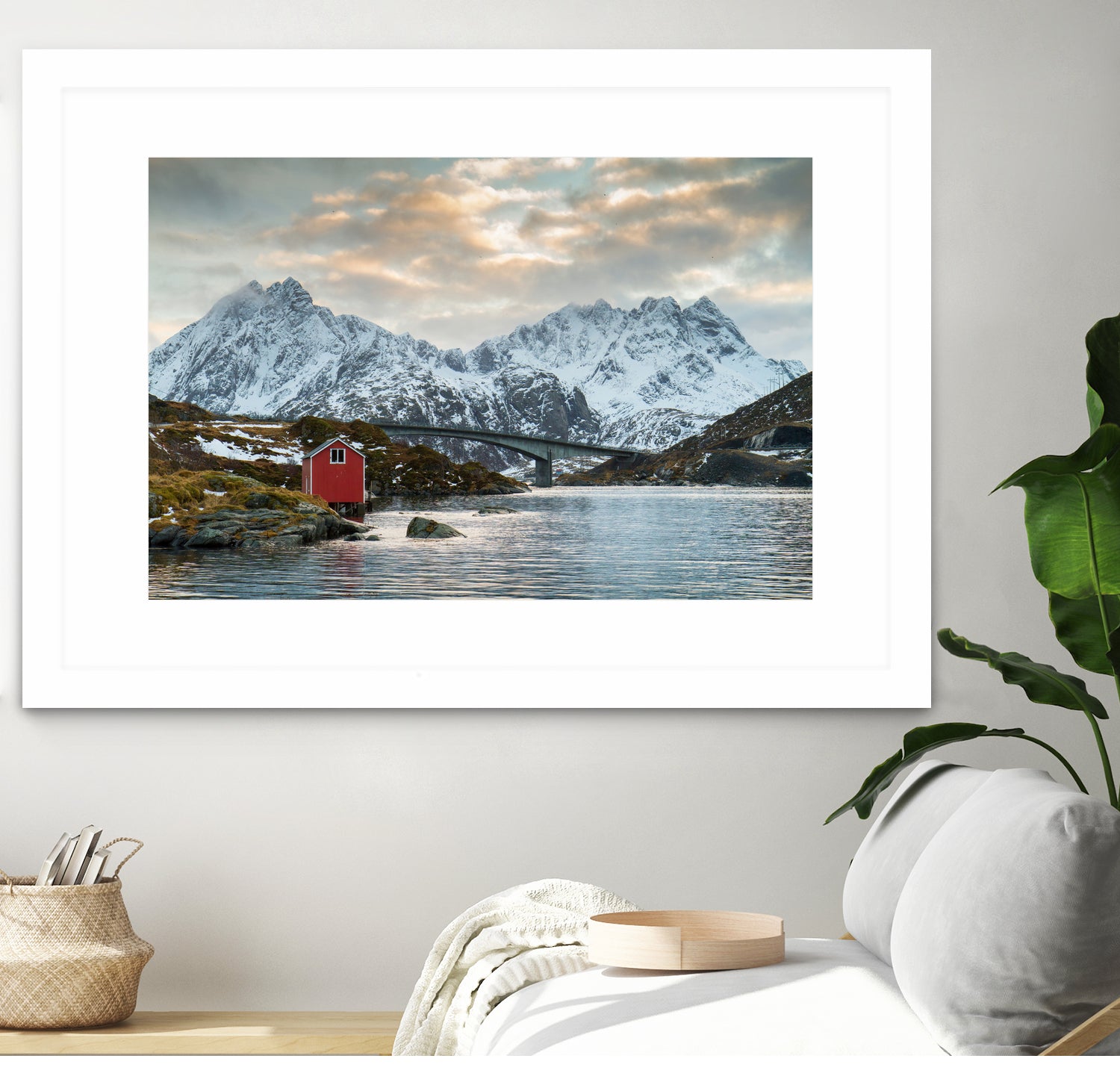 Lofoten Winter by Dominika Aniola on GIANT ART - blue photo illustration