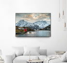 Lofoten Winter by Dominika Aniola on GIANT ART - blue photo illustration