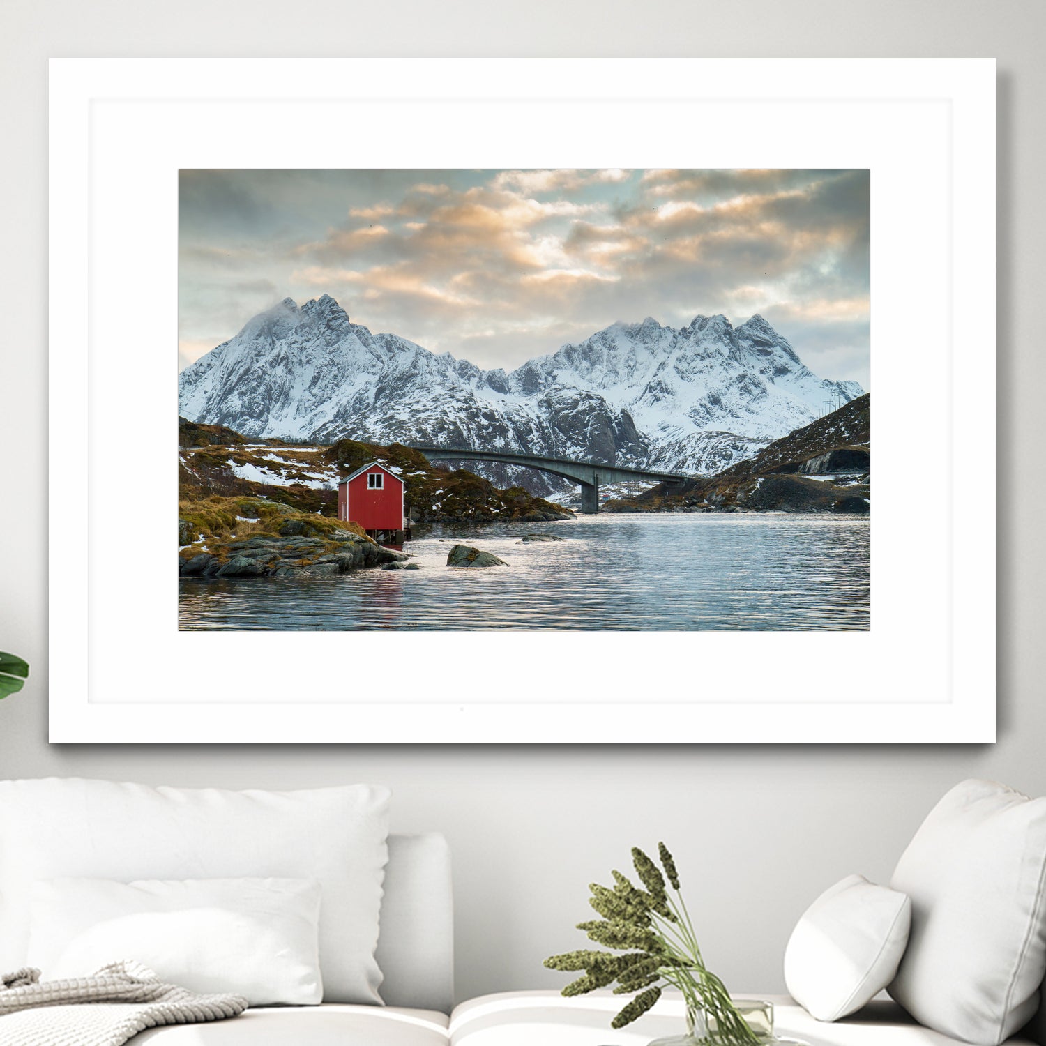 Lofoten Winter by Dominika Aniola on GIANT ART - blue photo illustration