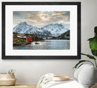 Lofoten Winter by Dominika Aniola on GIANT ART - blue photo illustration