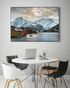 Lofoten Winter by Dominika Aniola on GIANT ART - blue photo illustration