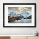 Lofoten Winter by Dominika Aniola on GIANT ART - blue photo illustration