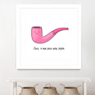 Pipe by Idil Keysan on GIANT ART - pink digital drawing