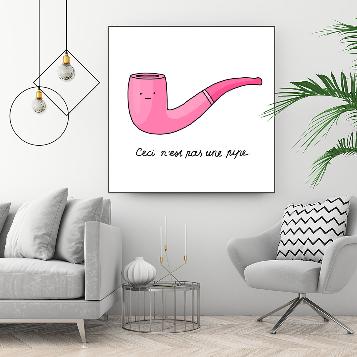 Pipe by Idil Keysan on GIANT ART - pink digital drawing