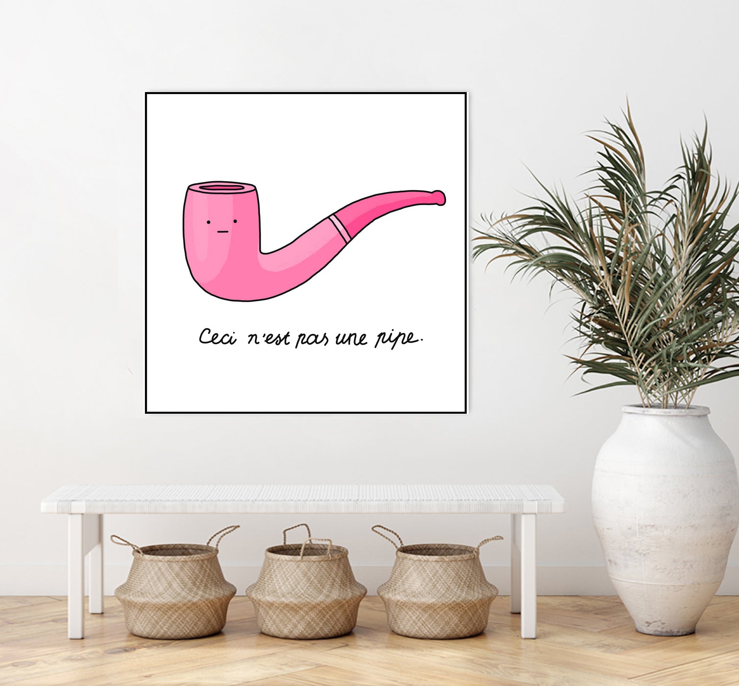 Pipe by Idil Keysan on GIANT ART - pink digital drawing