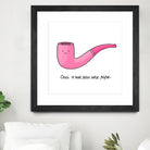 Pipe by Idil Keysan on GIANT ART - pink digital drawing