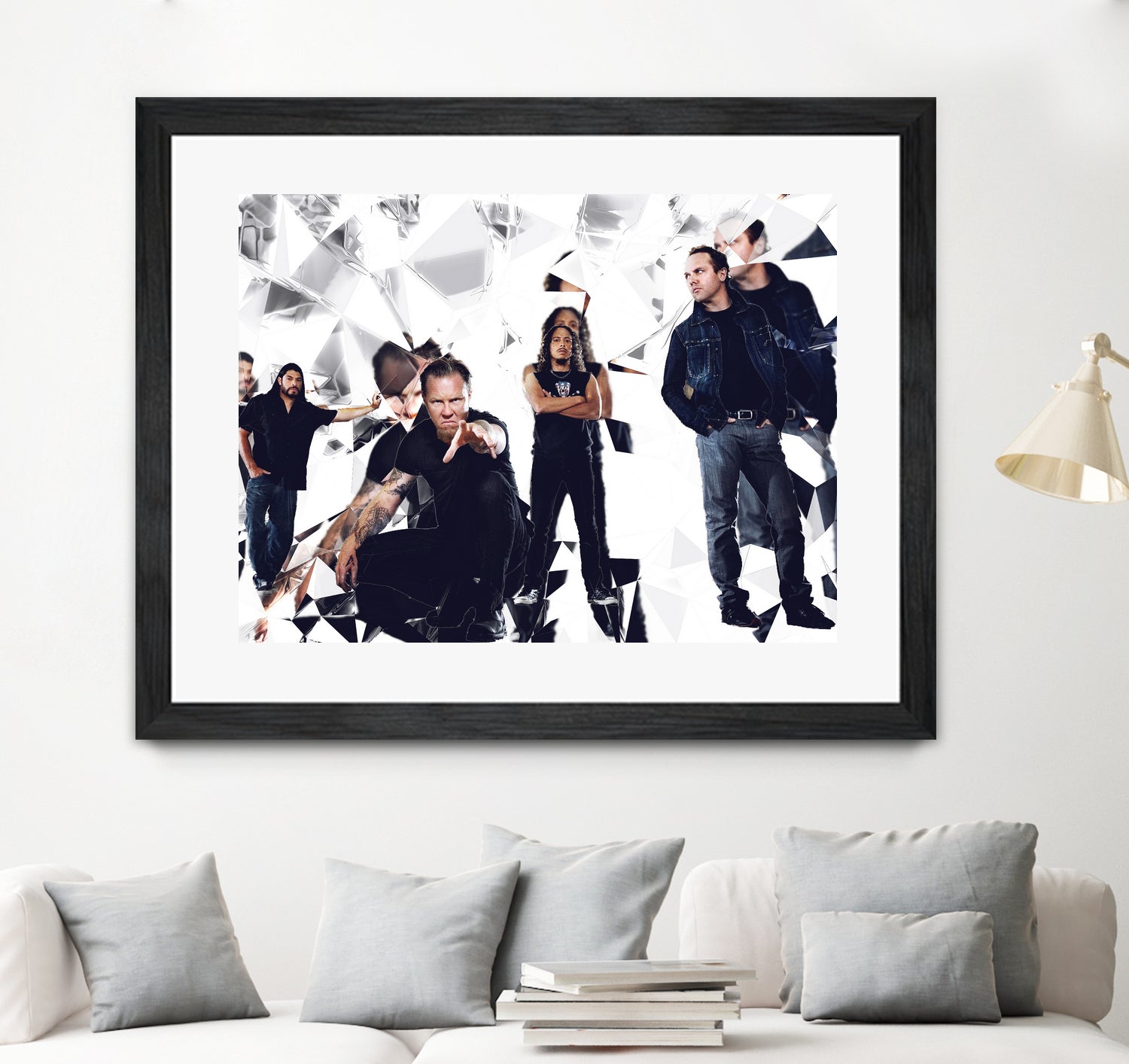 metallica glass art by sleep mountain on GIANT ART - white digital painting