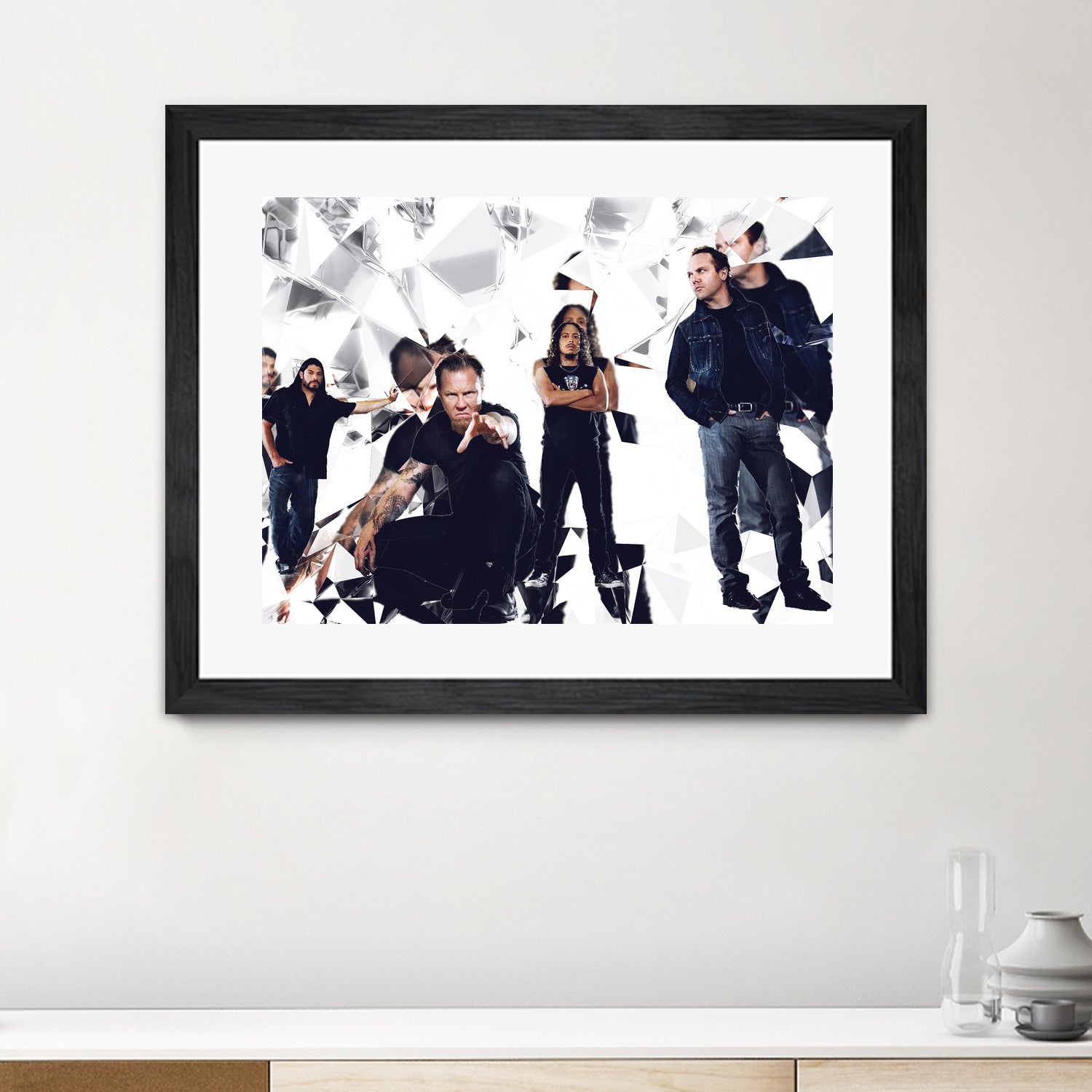 metallica glass art by sleep mountain on GIANT ART - white digital painting