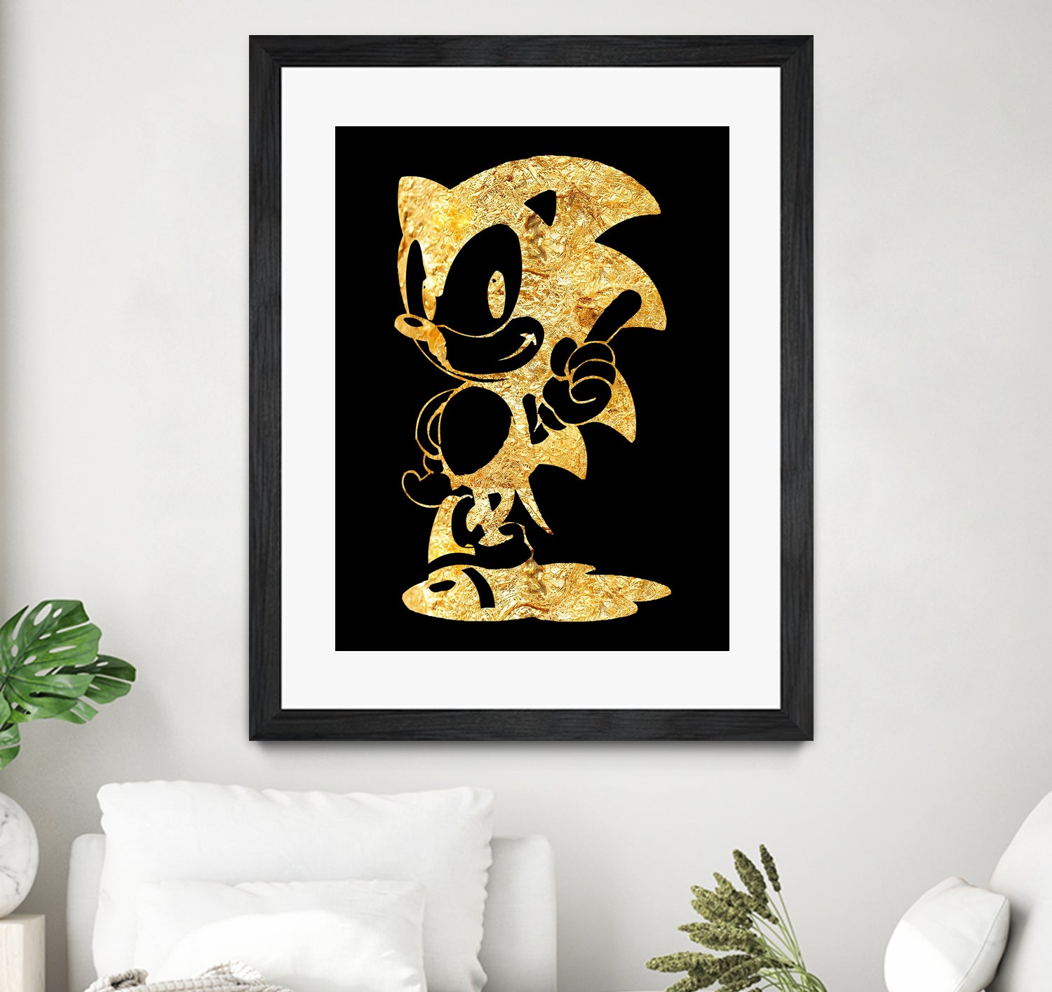 golden sonic by erjas saga on GIANT ART - black digital painting