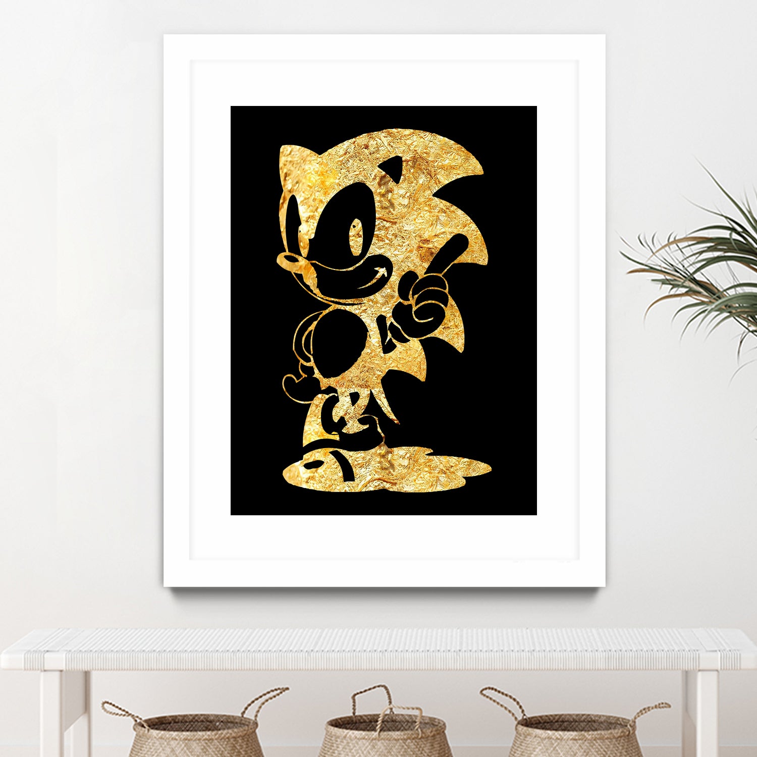 golden sonic by erjas saga on GIANT ART - black digital painting