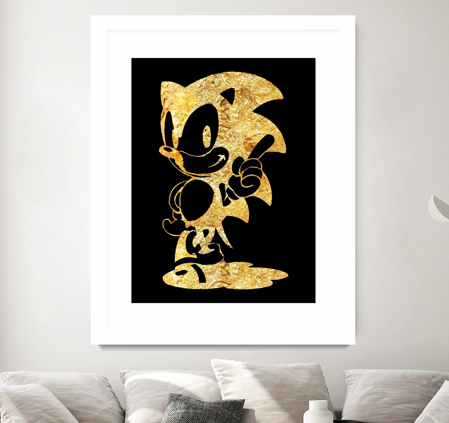 golden sonic by erjas saga on GIANT ART - black digital painting