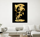 golden sonic by erjas saga on GIANT ART - black digital painting