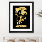 golden sonic by erjas saga on GIANT ART - black digital painting