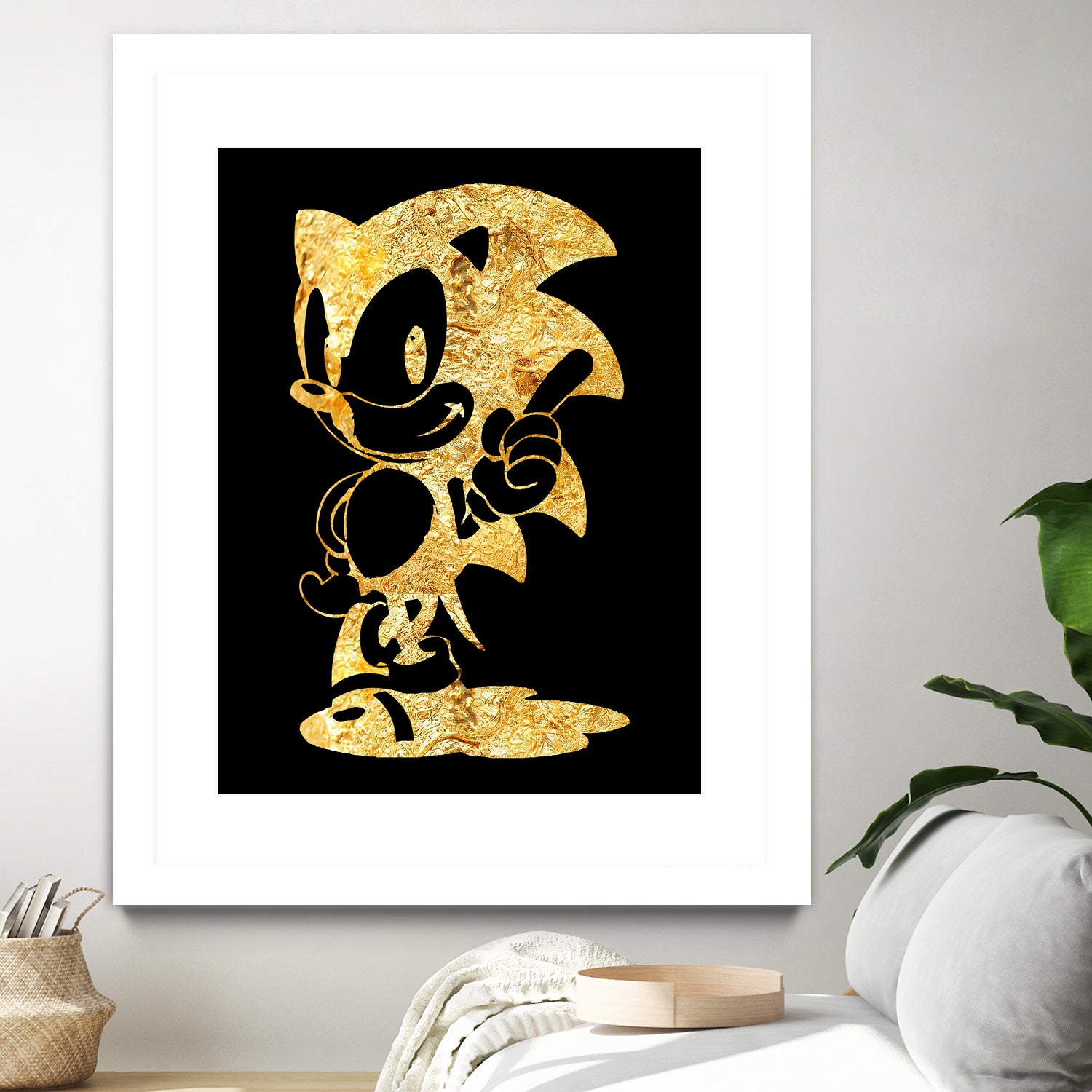 golden sonic by erjas saga on GIANT ART - black digital painting