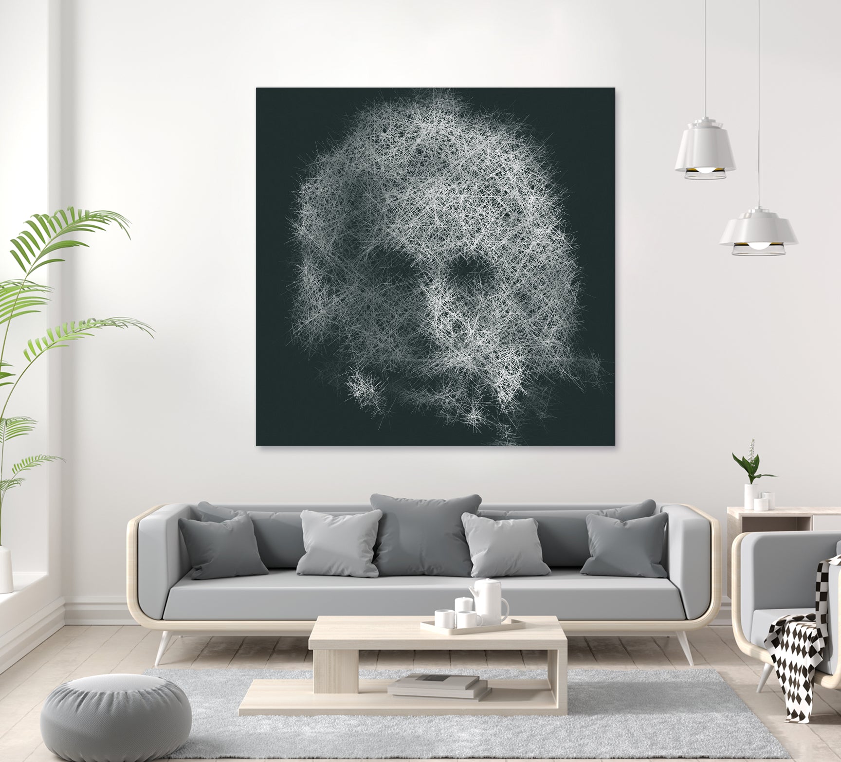 Pro 55. Albert Einstein 21st Century by Mix Wu on GIANT ART - green processing/programming