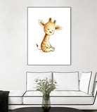 Giraffe by Anna Abramska on GIANT ART - yellow digital painting