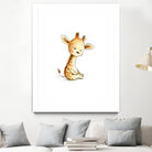 Giraffe by Anna Abramska on GIANT ART - yellow digital painting