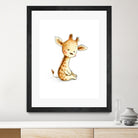 Giraffe by Anna Abramska on GIANT ART - yellow digital painting