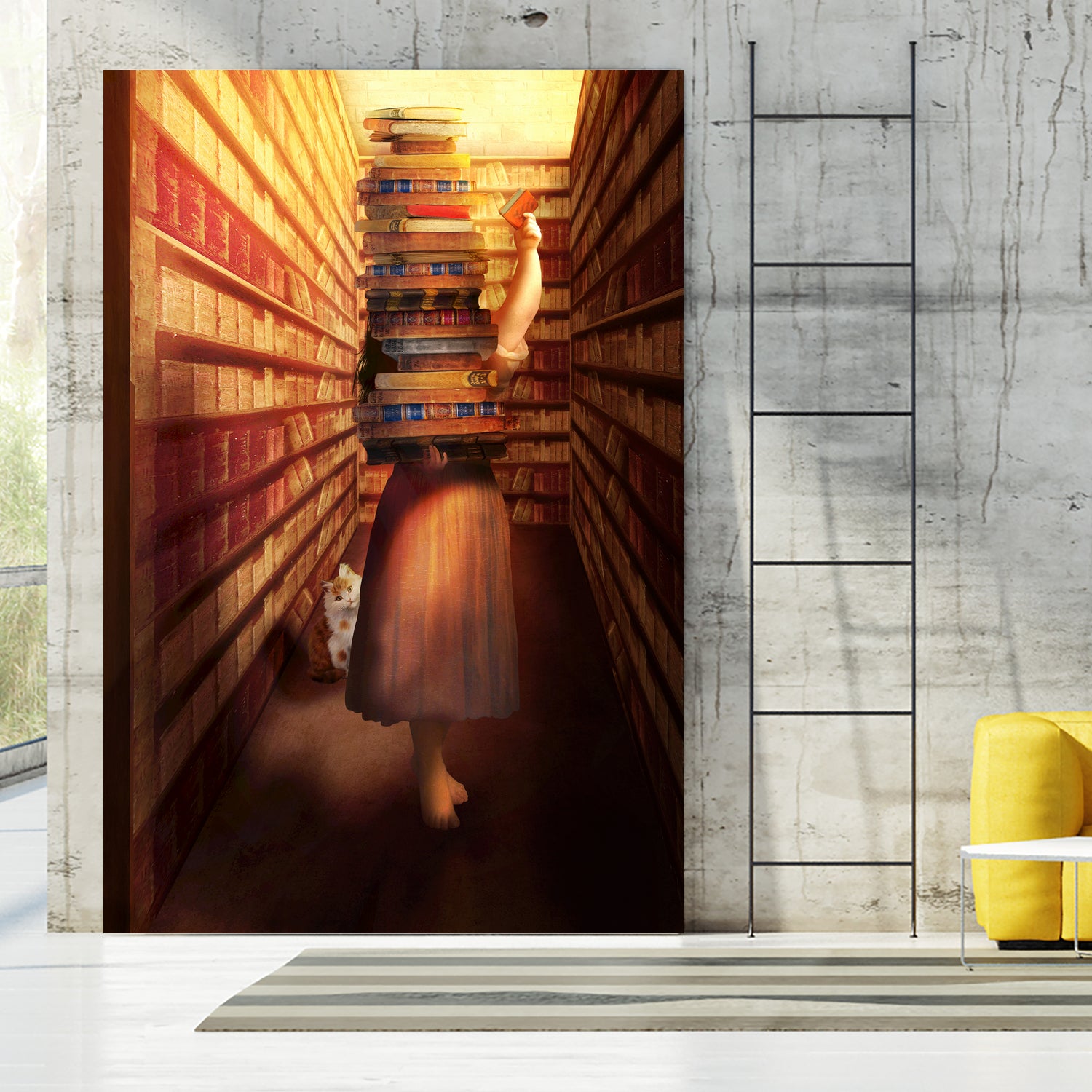 Book Collector by Diogo Veríssimo on GIANT ART - brown photo manipulation