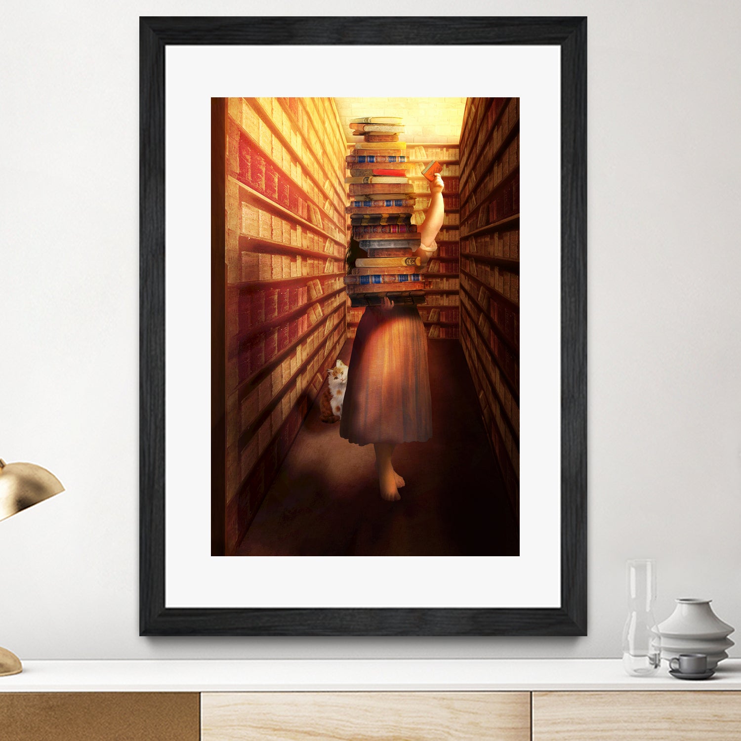 Book Collector by Diogo Veríssimo on GIANT ART - brown photo manipulation