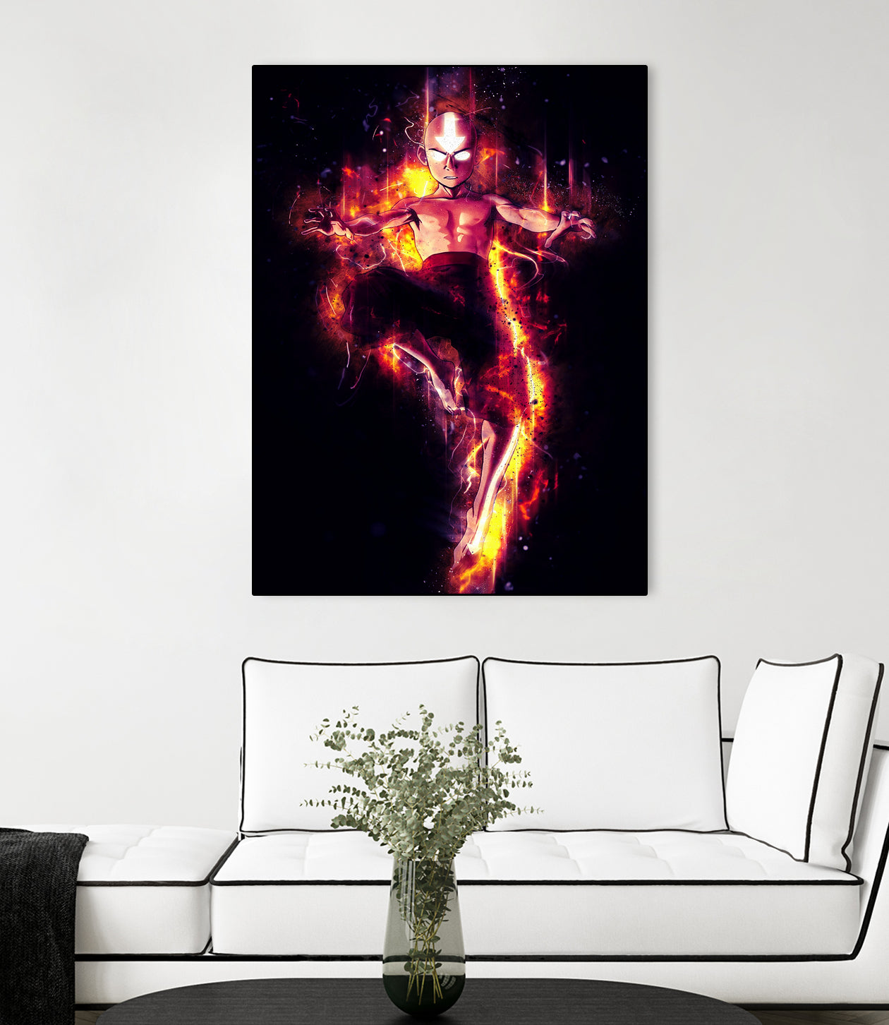 Fire of Aang by syarif syarif on GIANT ART - gray photo illustration