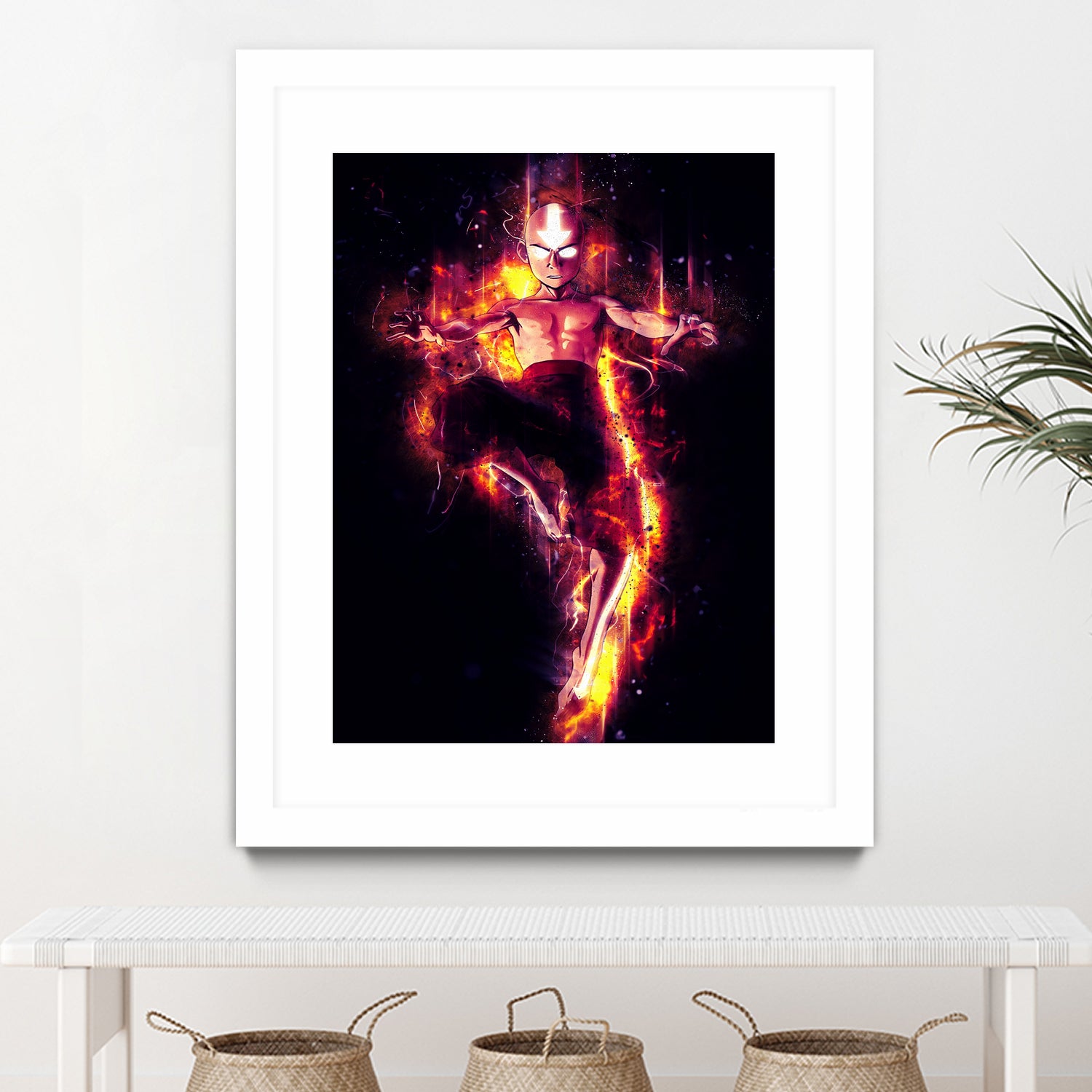 Fire of Aang by syarif syarif on GIANT ART - gray photo illustration