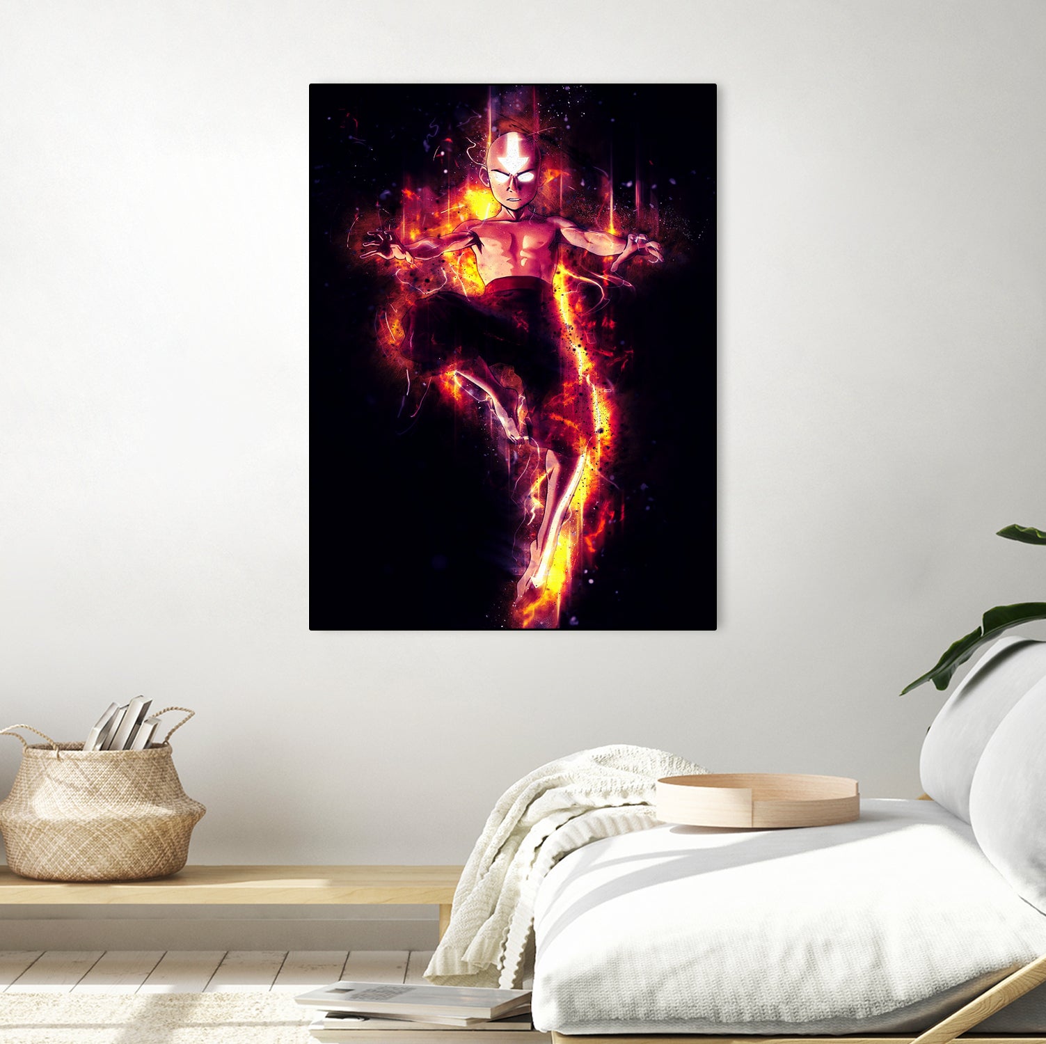 Fire of Aang by syarif syarif on GIANT ART - gray photo illustration