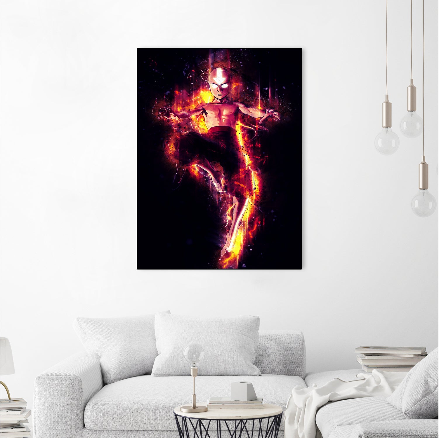 Fire of Aang by syarif syarif on GIANT ART - gray photo illustration