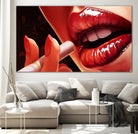 woman lip by imagination art on GIANT ART - white digital painting