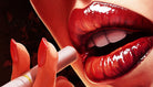 woman lip by imagination art on GIANT ART - white digital painting