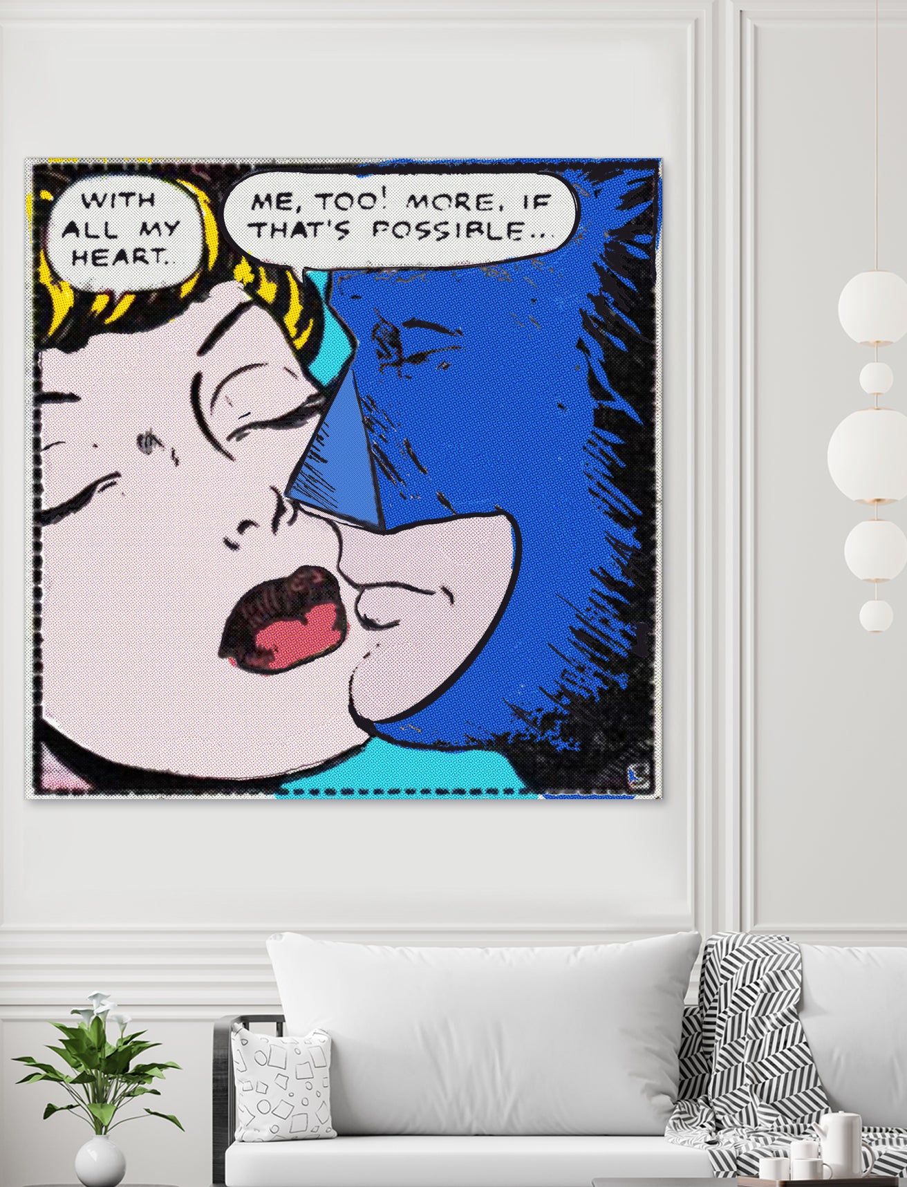 Super Hero Romance by TULIO ALMEIDA on GIANT ART - blue digital drawing