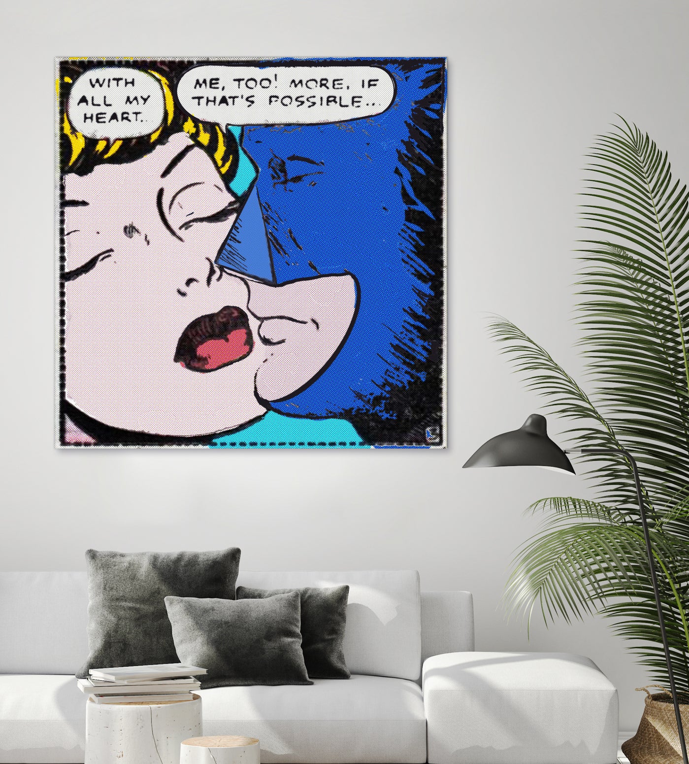 Super Hero Romance by TULIO ALMEIDA on GIANT ART - blue digital drawing