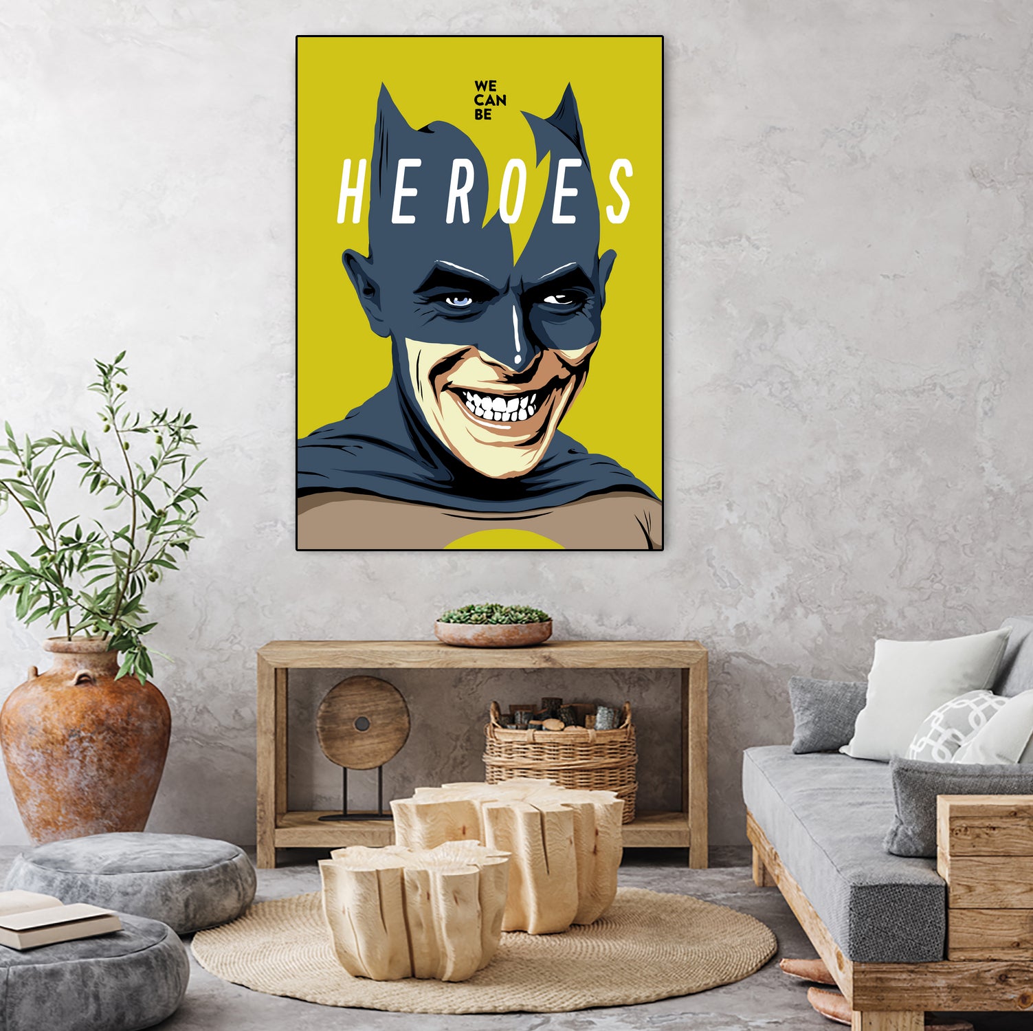 Heroes by Bily Mariano da Luz on GIANT ART - yellow digital painting